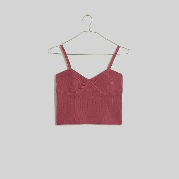 Madewell Corset-Detail Crop Sweater Tank - Picture 5 of 5
